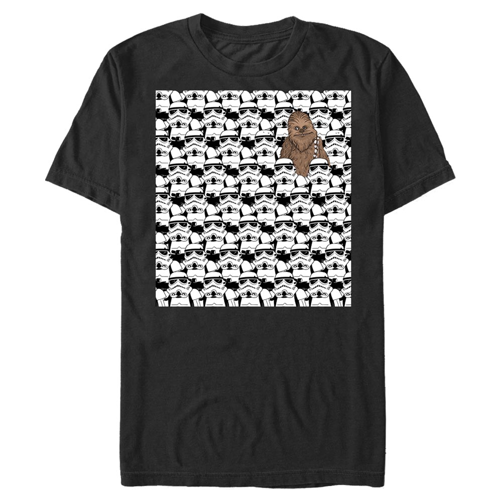 Star Wars - Skupina What is Chewie Doing There - Homme T-shirt - Noir - Devant