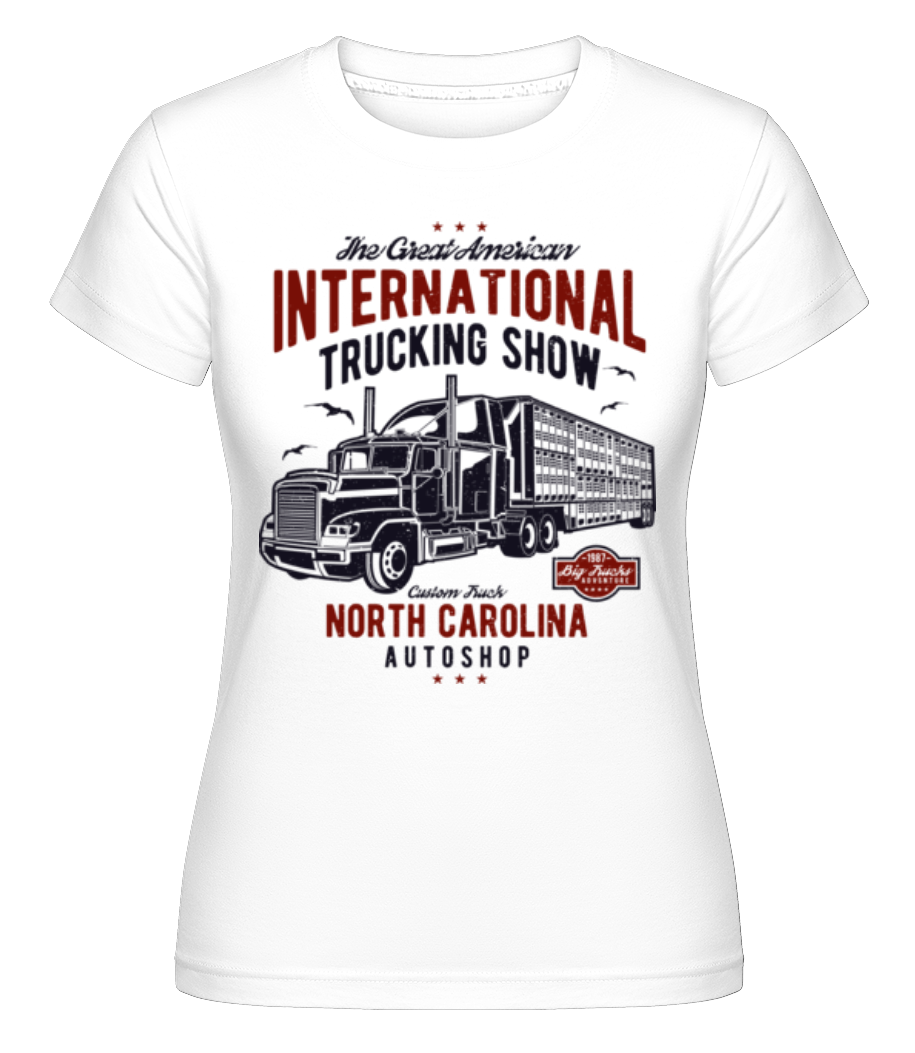 Aperçu: Big Truck -  T-shirt Shirtinator femme - Blanc - Devant