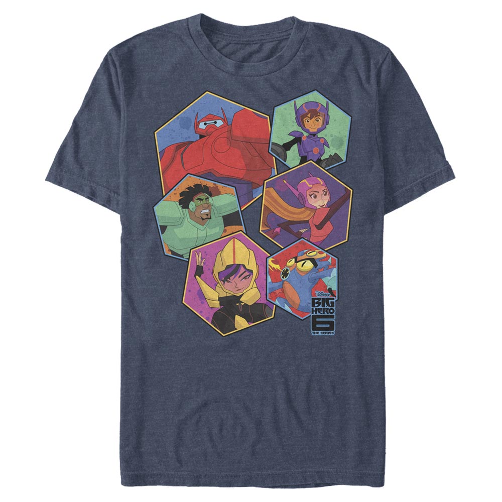 Disney - Les Nouveaux Héros - Photo de groupe Big Six Hex - Homme T-shirt