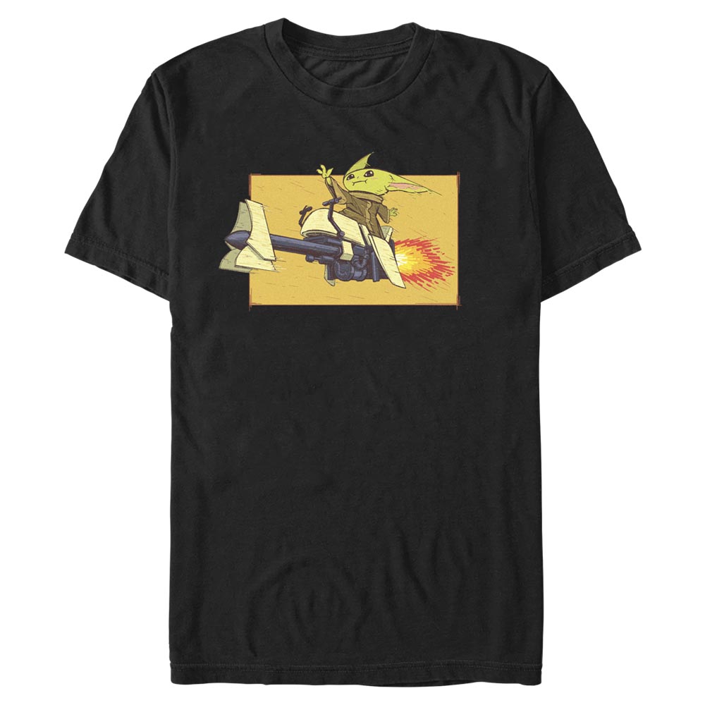 Star Wars - The Mandalorian - Grogu Speeder Bike Force - Homme T-shirt