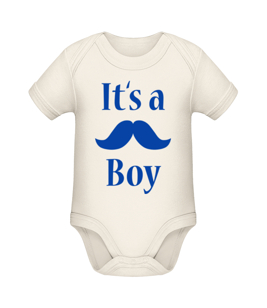 It's A Boy - Moustache · Body manches courtes bio