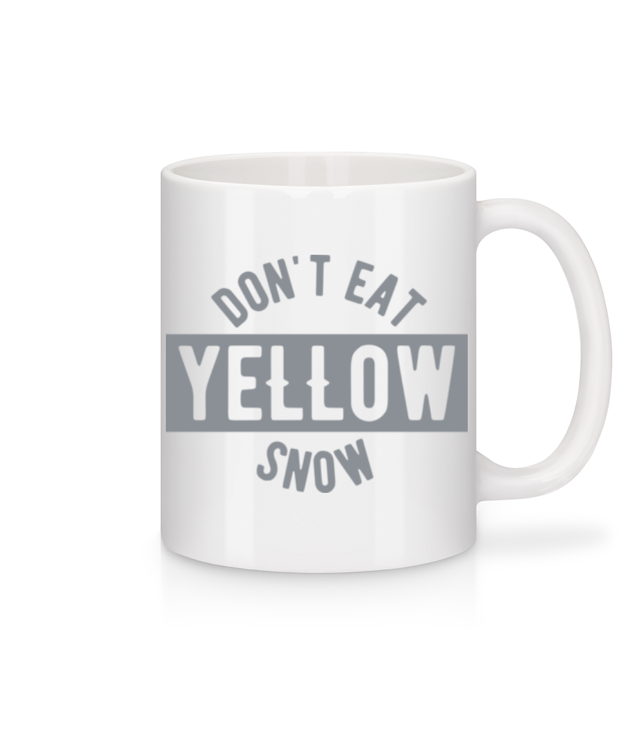 Don't Eat Yellow Snow · Mug en céramique blanc