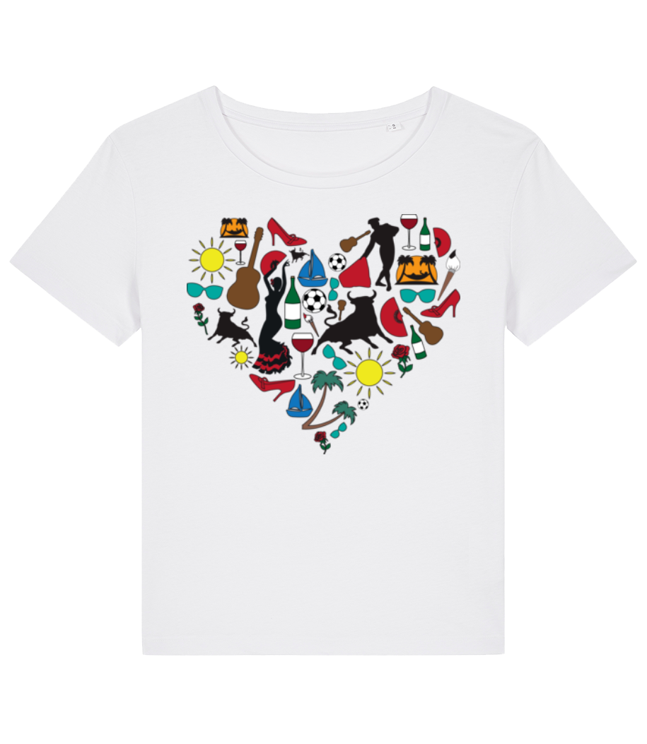 Cœur Espagne · T-shirt bio Femme Stanley Stella 2.0