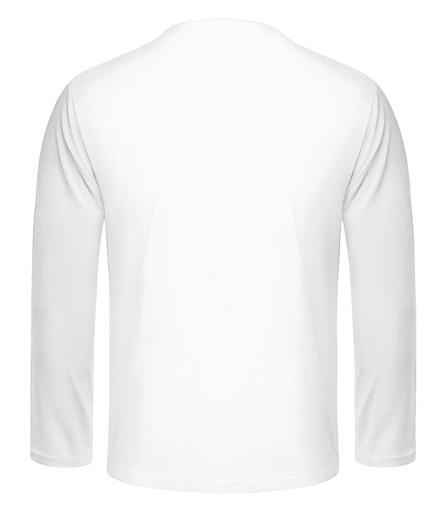 Aperçu: T-shirt à manches longues standard Homme - Blanc - Derrière