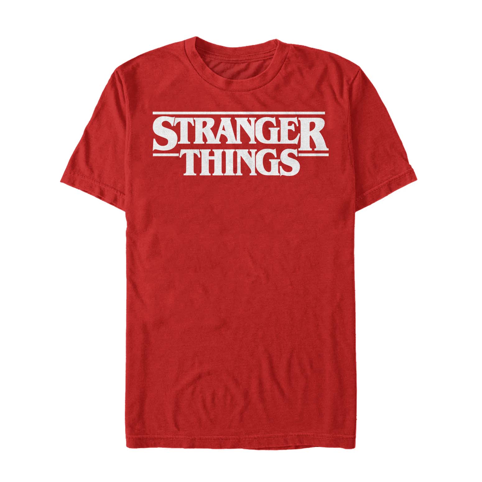 Aperçu: Netflix - Stranger Things - Logo - Homme T-shirt - Rouge - Devant