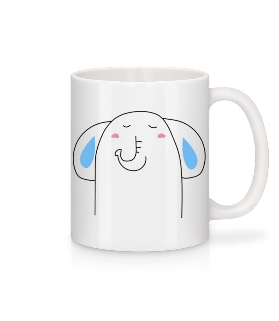 Éléphant Mignon · Mug en céramique blanc