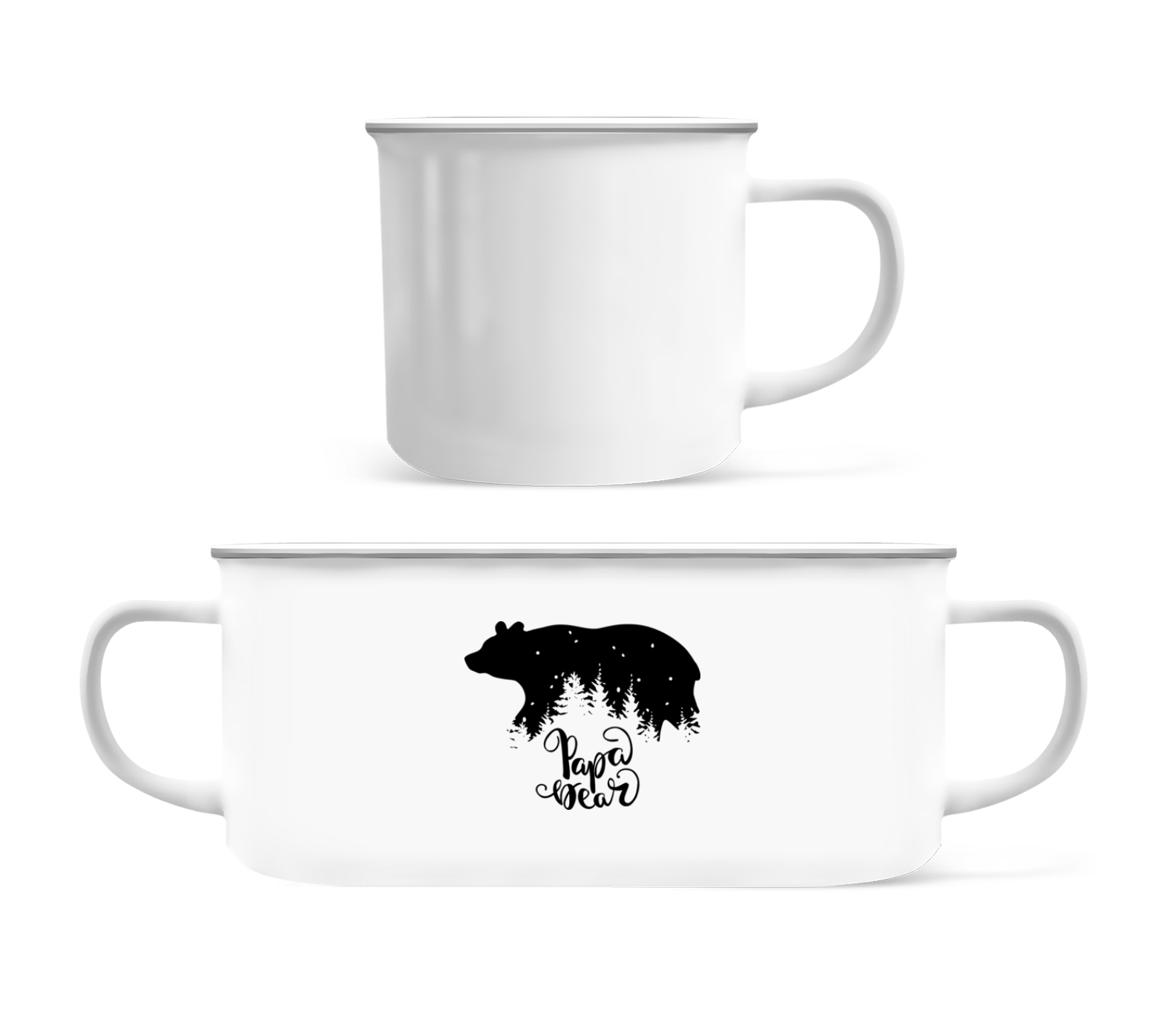 Papa Bear · Tasse Émaillée