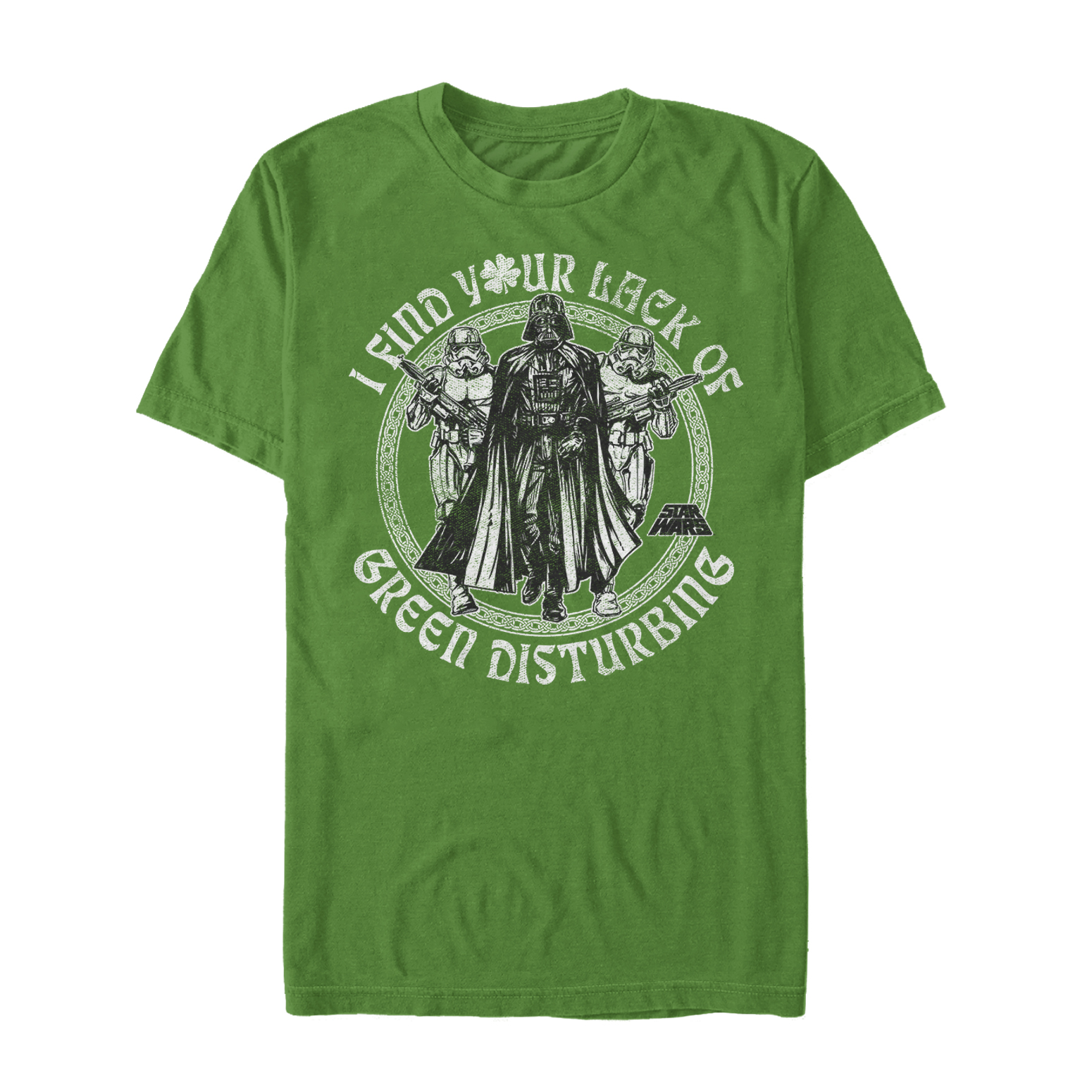 Aperçu: Star Wars - Skupina Out of Luck - Homme T-shirt - Vert irlandais - Devant