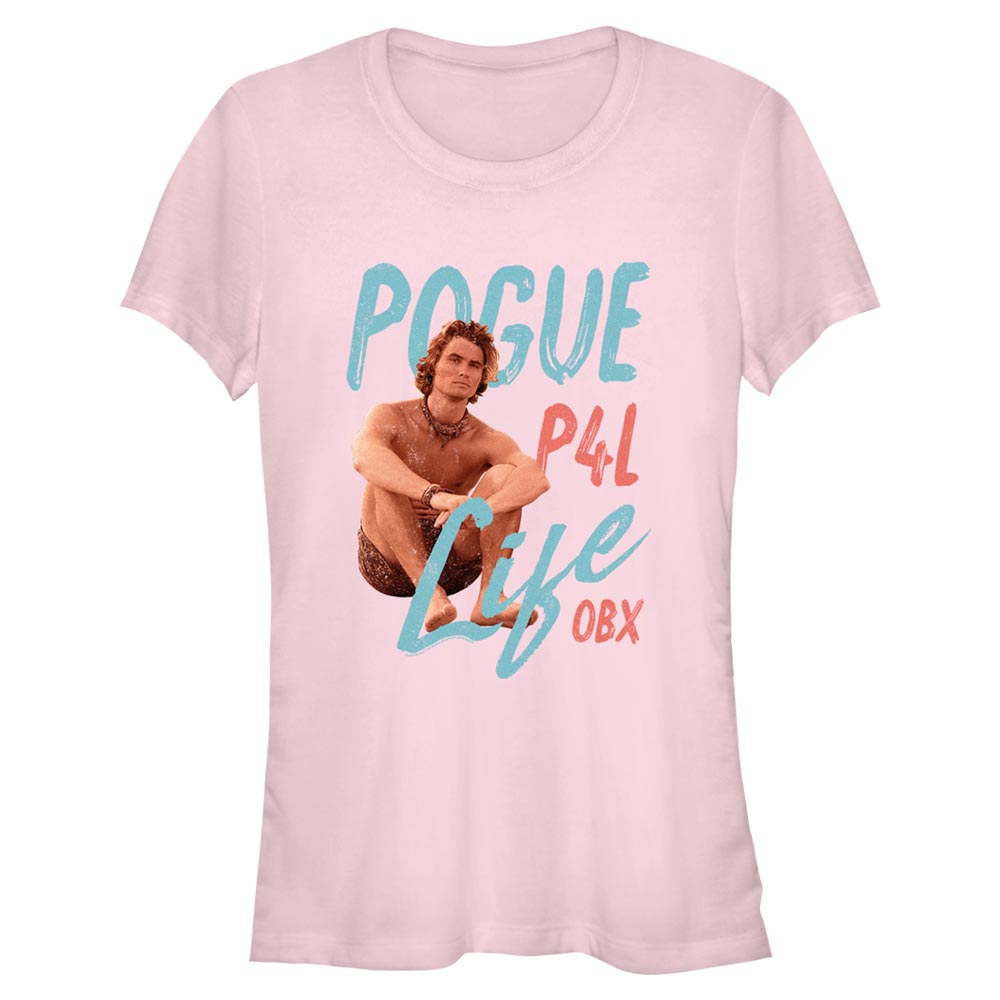 Aperçu: Netflix - Outer Banks - John B Pogue - Femme T-shirt - Rose - Devant