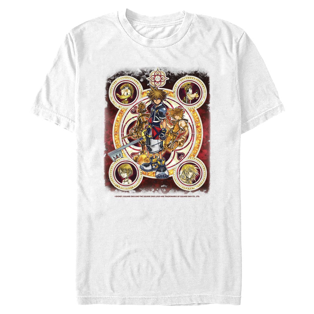 Disney - Kingdom Hearts - Photo de groupe Group Circle Kingdome - Homme T-shirt