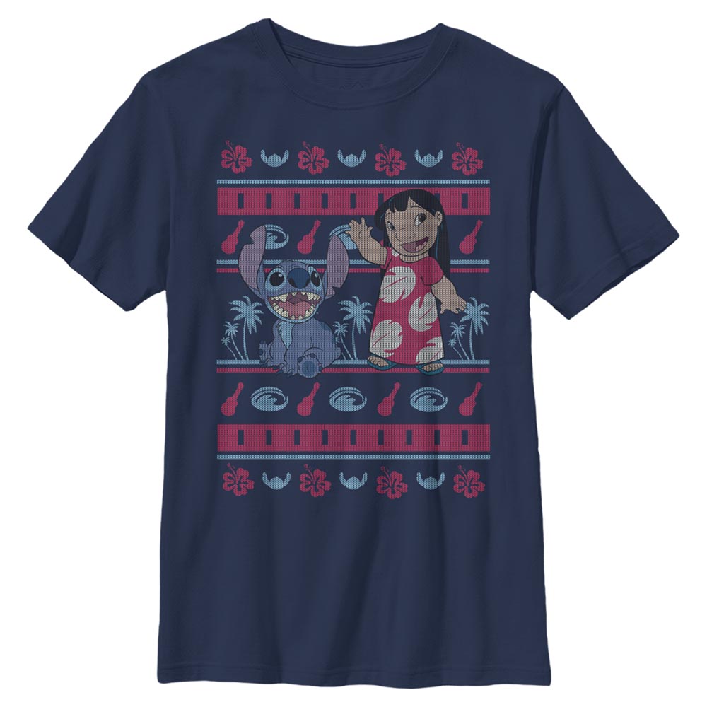 Disney - Lilo & Stitch - Lilo et Stitch Lilo Hawaiian Pattern - Christmas - Enfant T-shirt