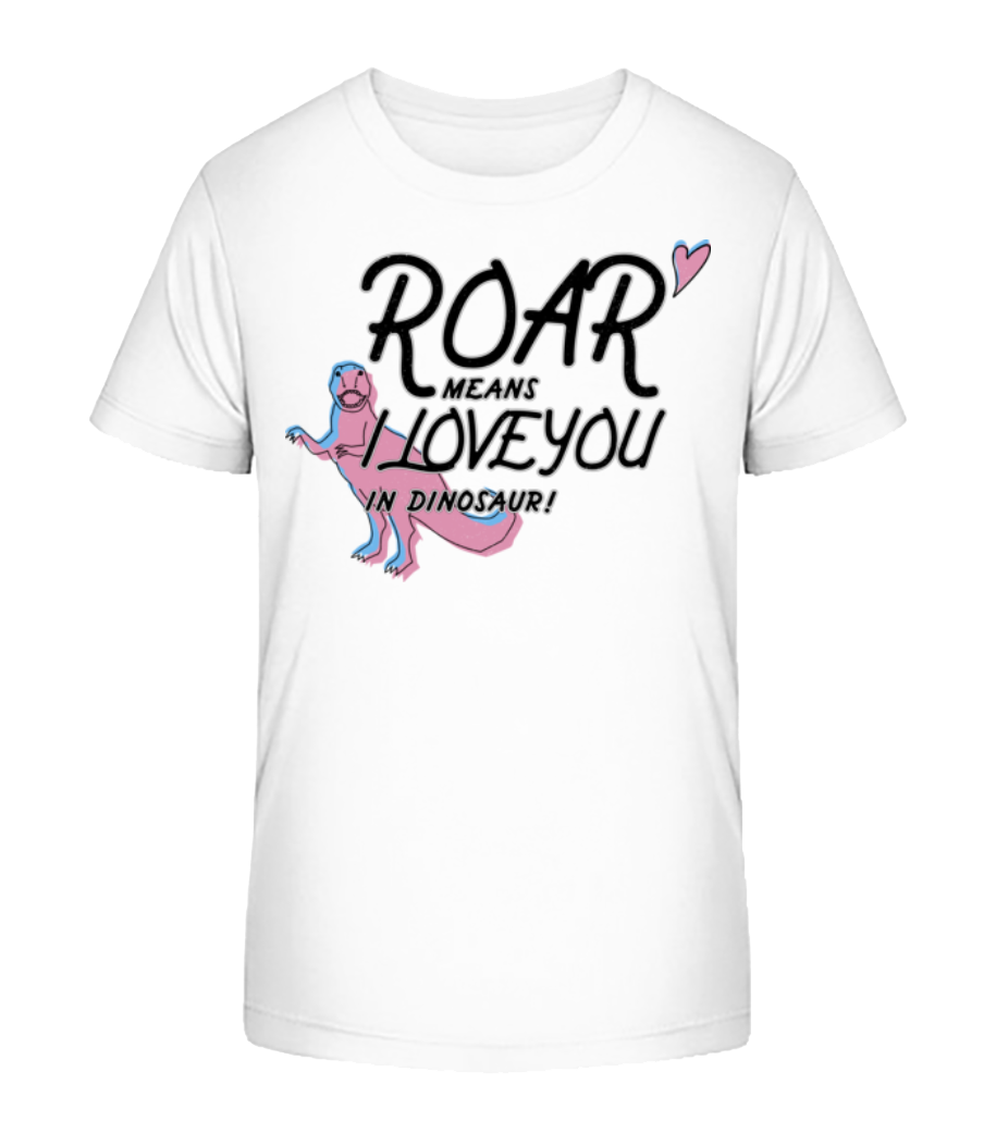 Aperçu: Roar I Love You - T-shirt bio Enfant Stanley Stella 2.0 - Blanc - Devant