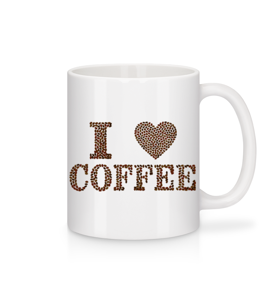I Love Coffee · Mug en céramique blanc
