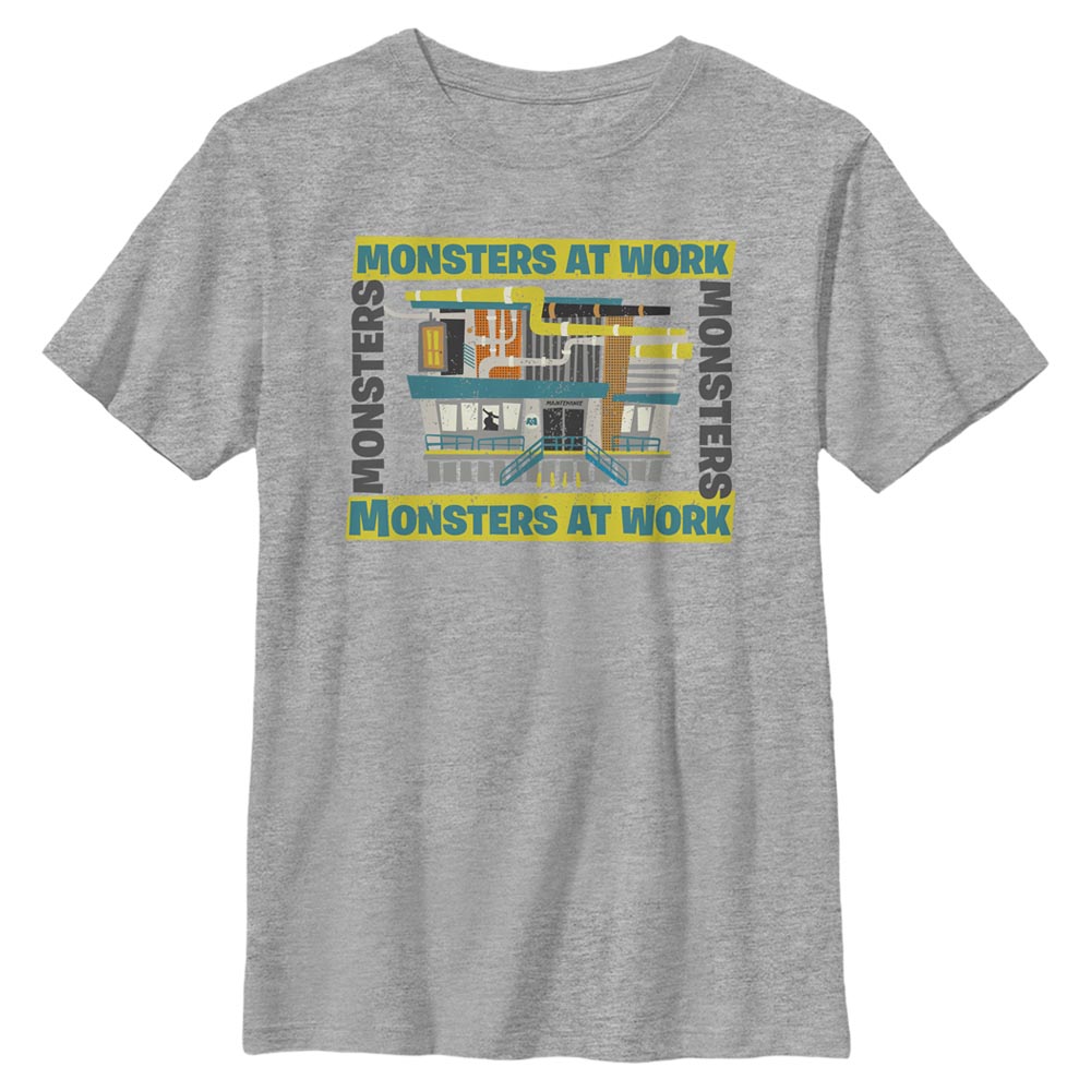 Pixar - Monstres - Logo Monsters at Work Building - Enfant T-shirt