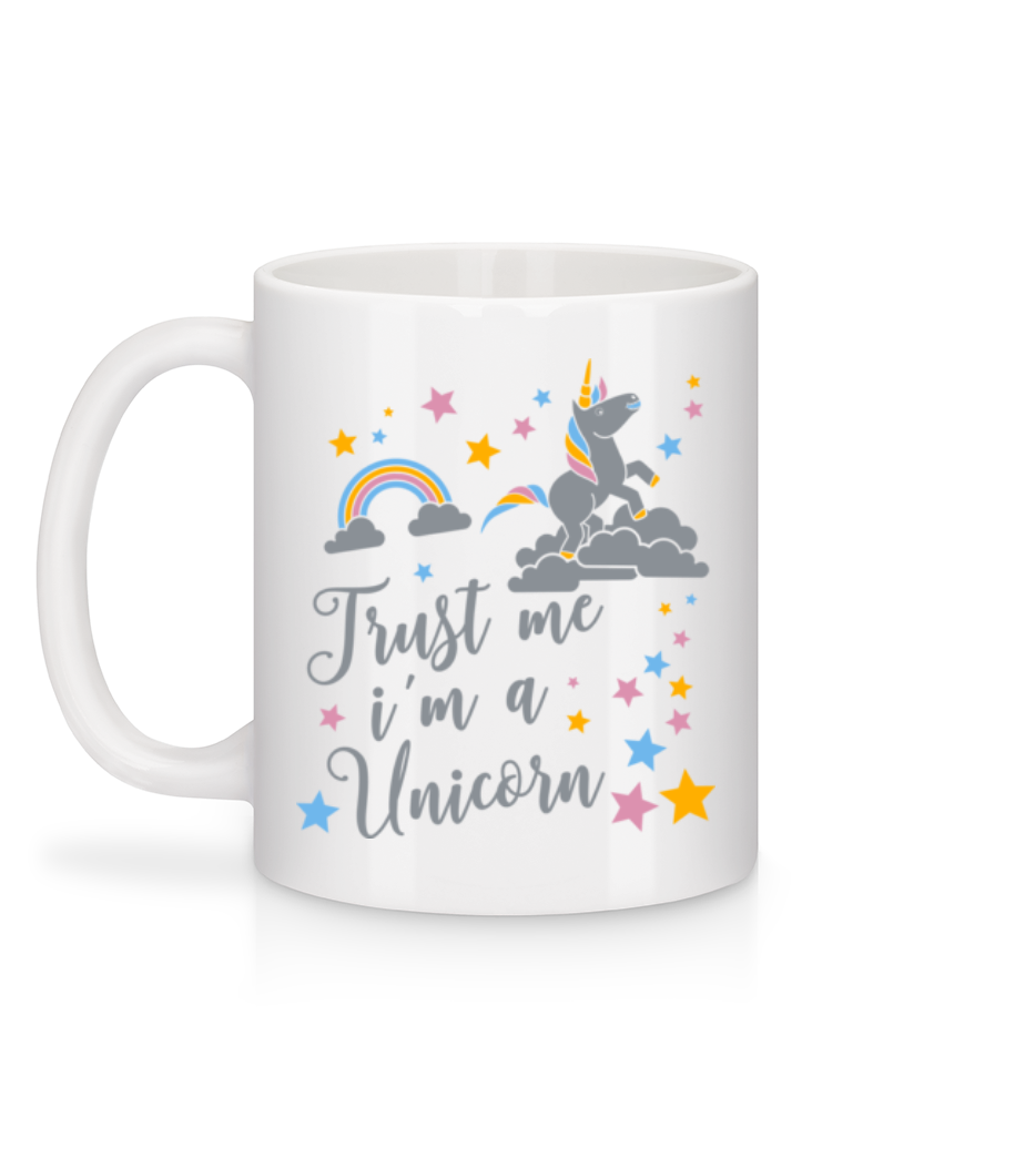Aperçu: Trust Me I'm A Unicorn - Mug en céramique blanc - Blanc - Derrière