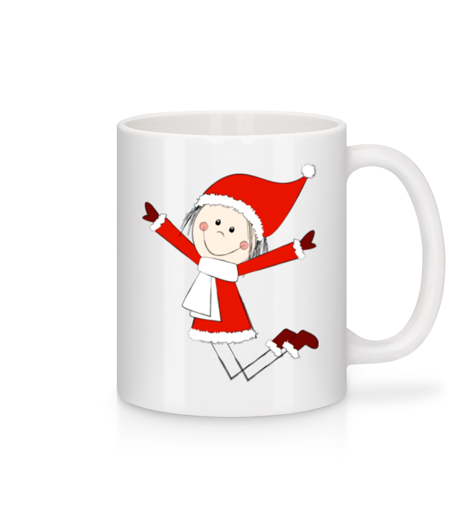Fille De Noël · Mug en céramique blanc