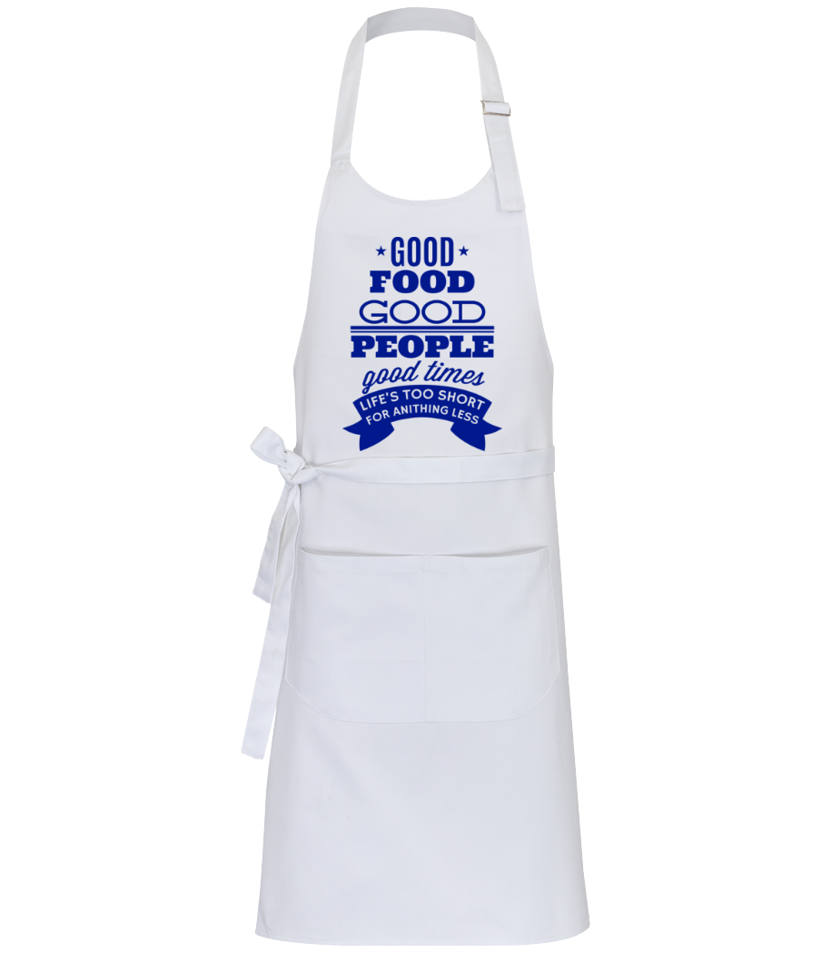 Good Food Good People Good Times · Tablier professionnel