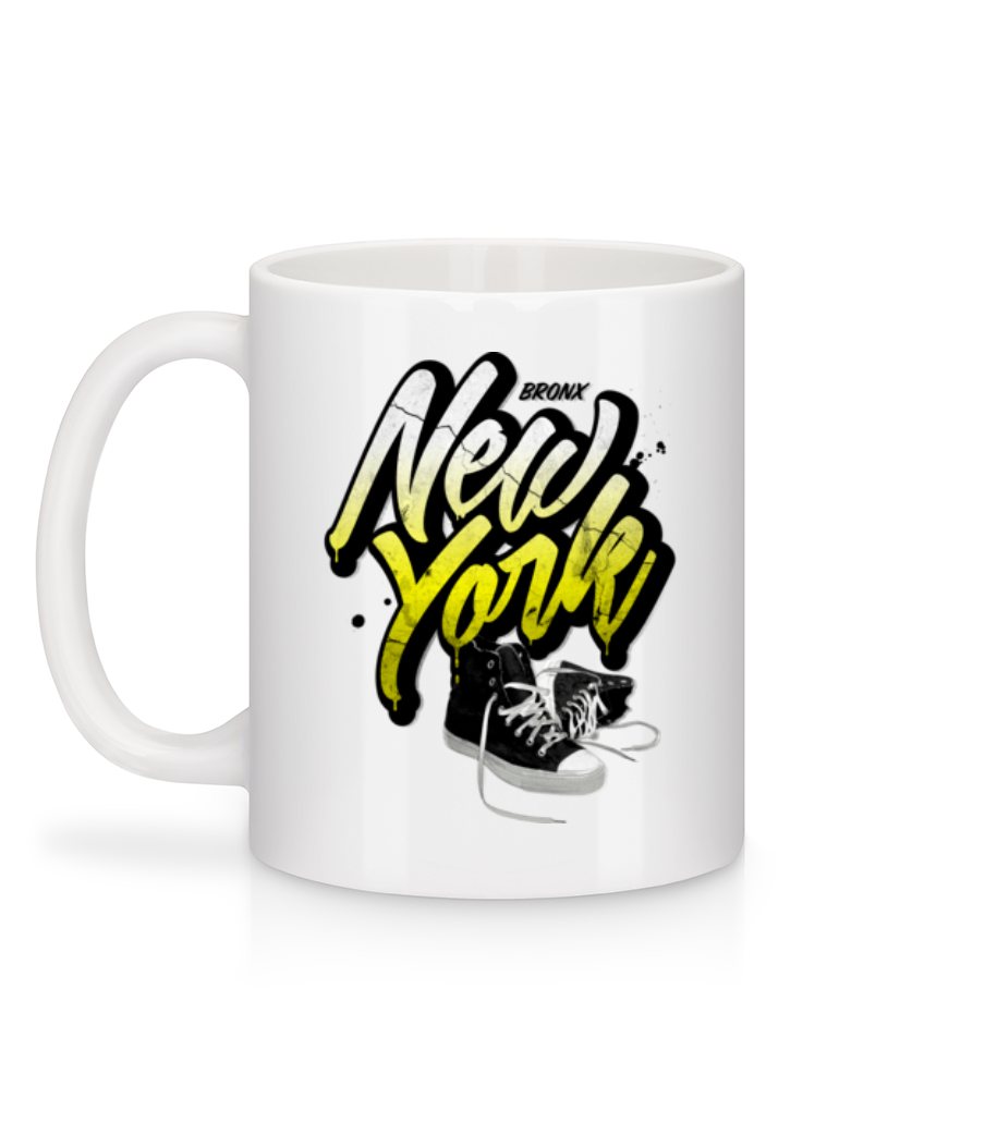 Aperçu: Bronx New York - Mug en céramique blanc - Blanc - Derrière
