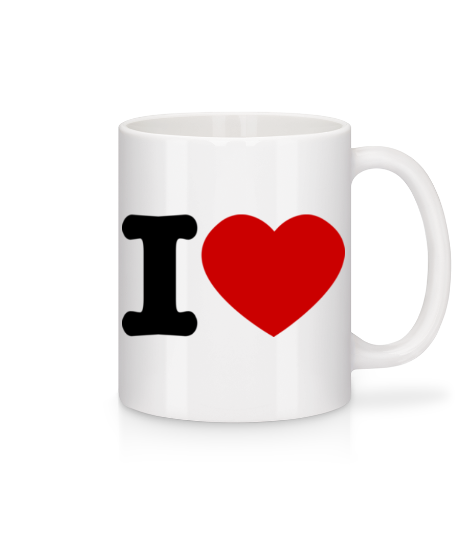 I Love cœur · Mug en céramique blanc