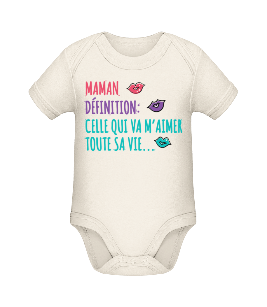 Maman Définition · Body manches courtes bio