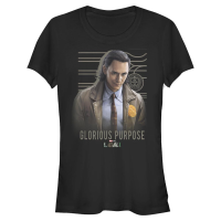 Marvel - Loki - Loki Glorious Purpose - Women's T-Shirt - Black - Front Marvel - Loki - Loki Glorious Purpose - Women's T-Shirt - Black - Front