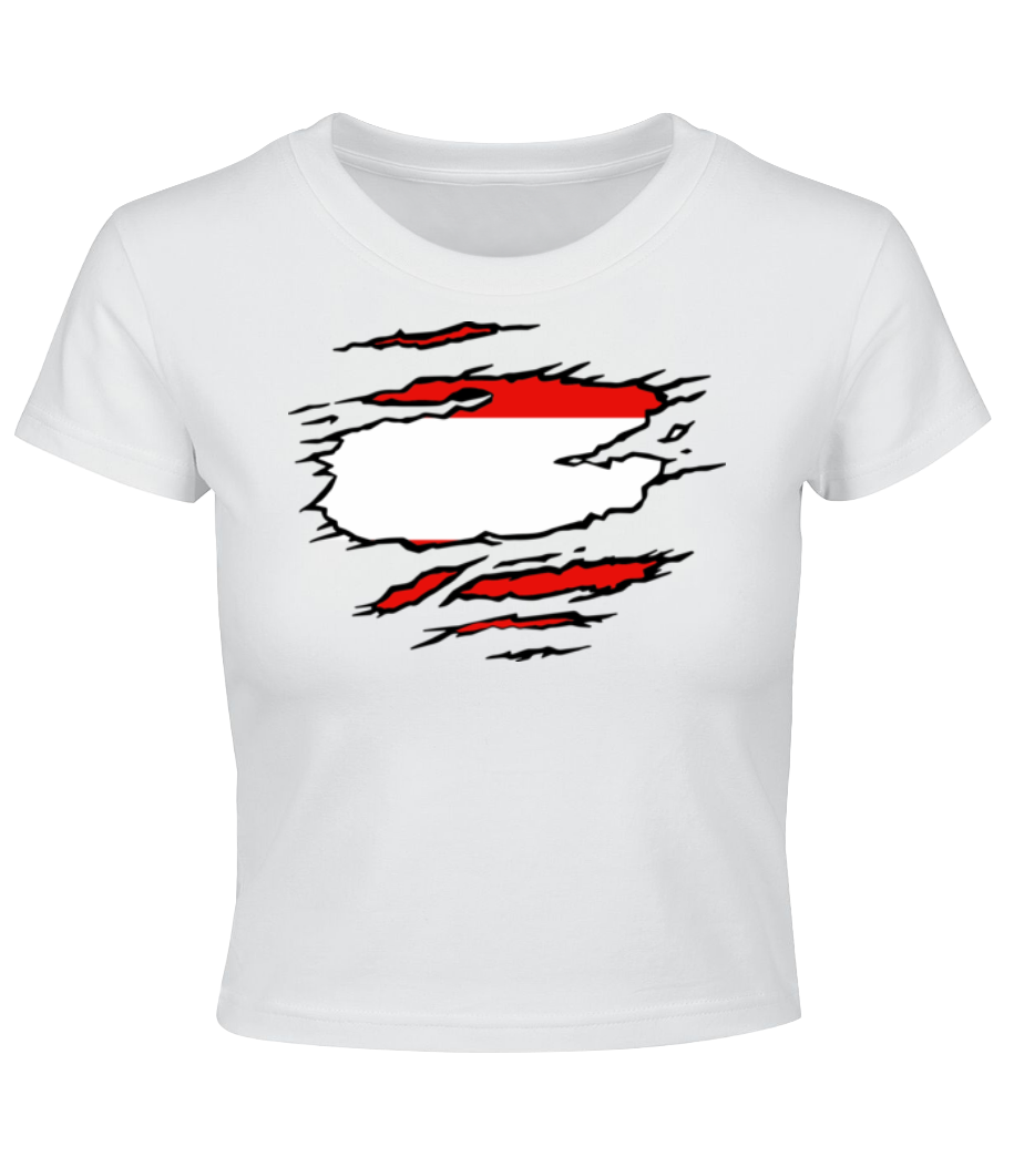 Drapeau Déchiré D'Autriche · Crop top