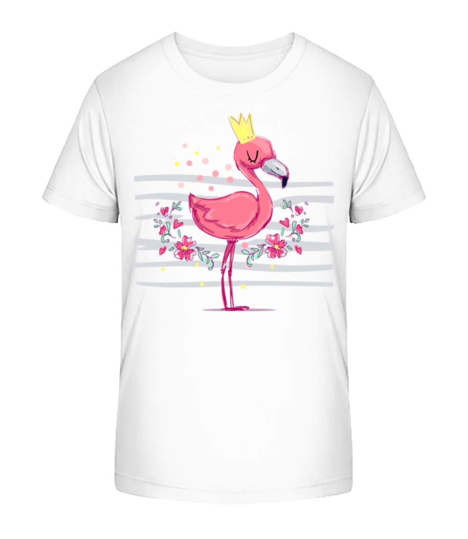 Aperçu: Royal Flamingo - T-shirt bio Enfant Stanley Stella 2.0 - Blanc - Devant