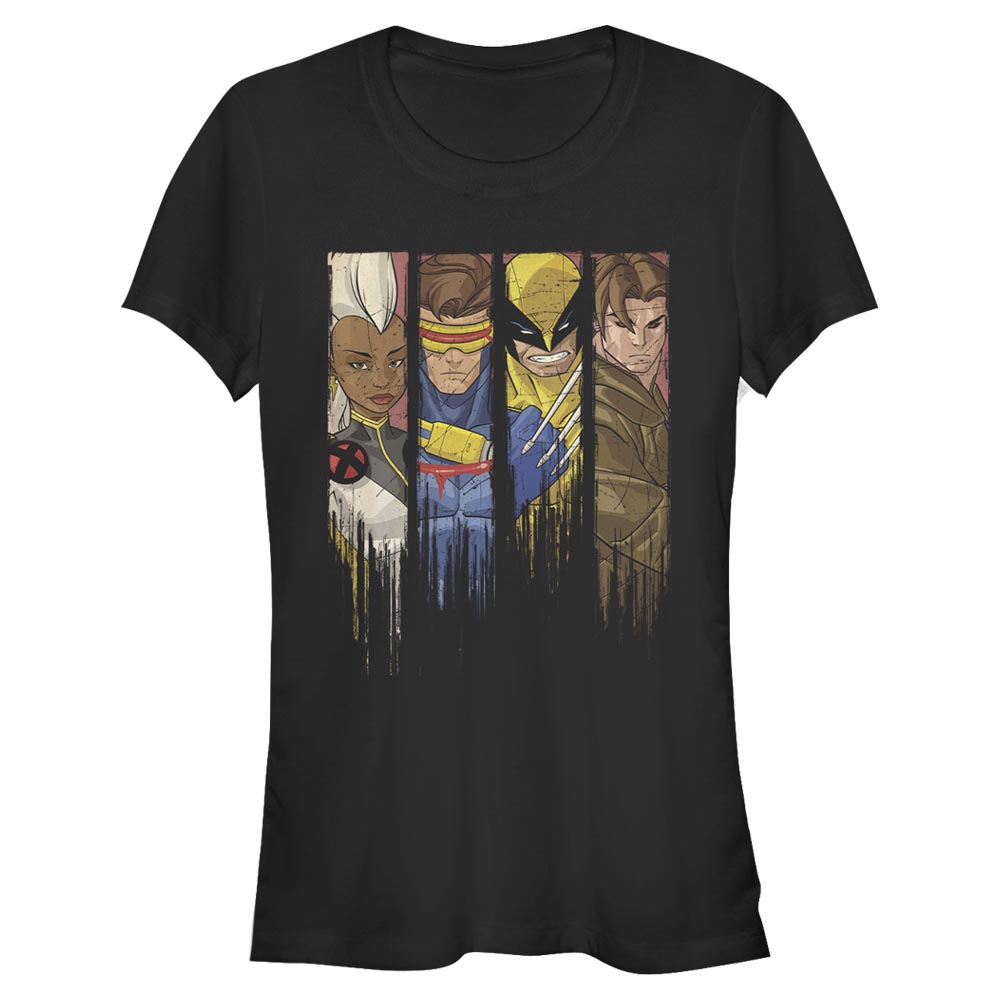Aperçu: Marvel - Photo de groupe Dread Panels - Femme T-shirt - Noir - Devant