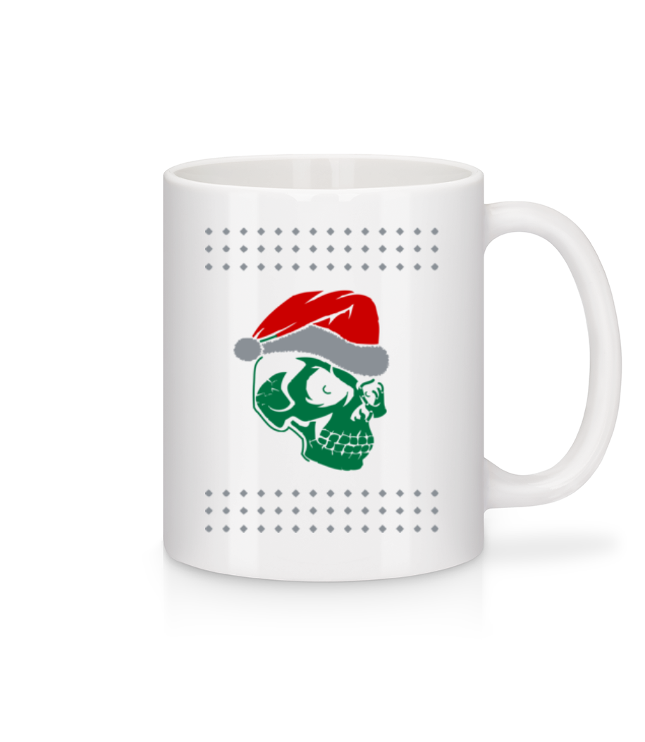 Skull Santa · Mug en céramique blanc