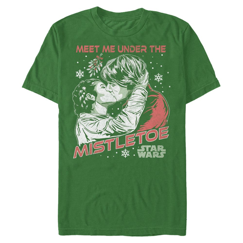 Star Wars - Han Solo & Princesse Leia Mistletoe - Christmas - Homme T-shirt