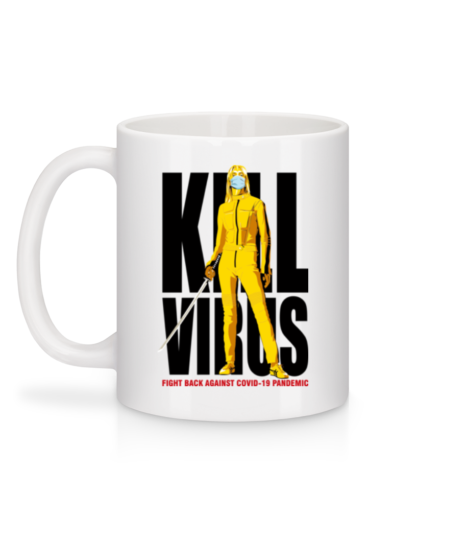 Aperçu: Kill Virus - Mug en céramique blanc - Blanc - Derrière