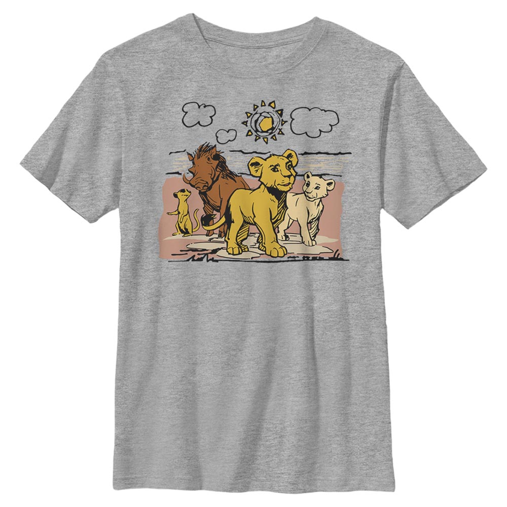 Disney - Le Roi lion - Photo de groupe Hakuna Group - Enfant T-shirt