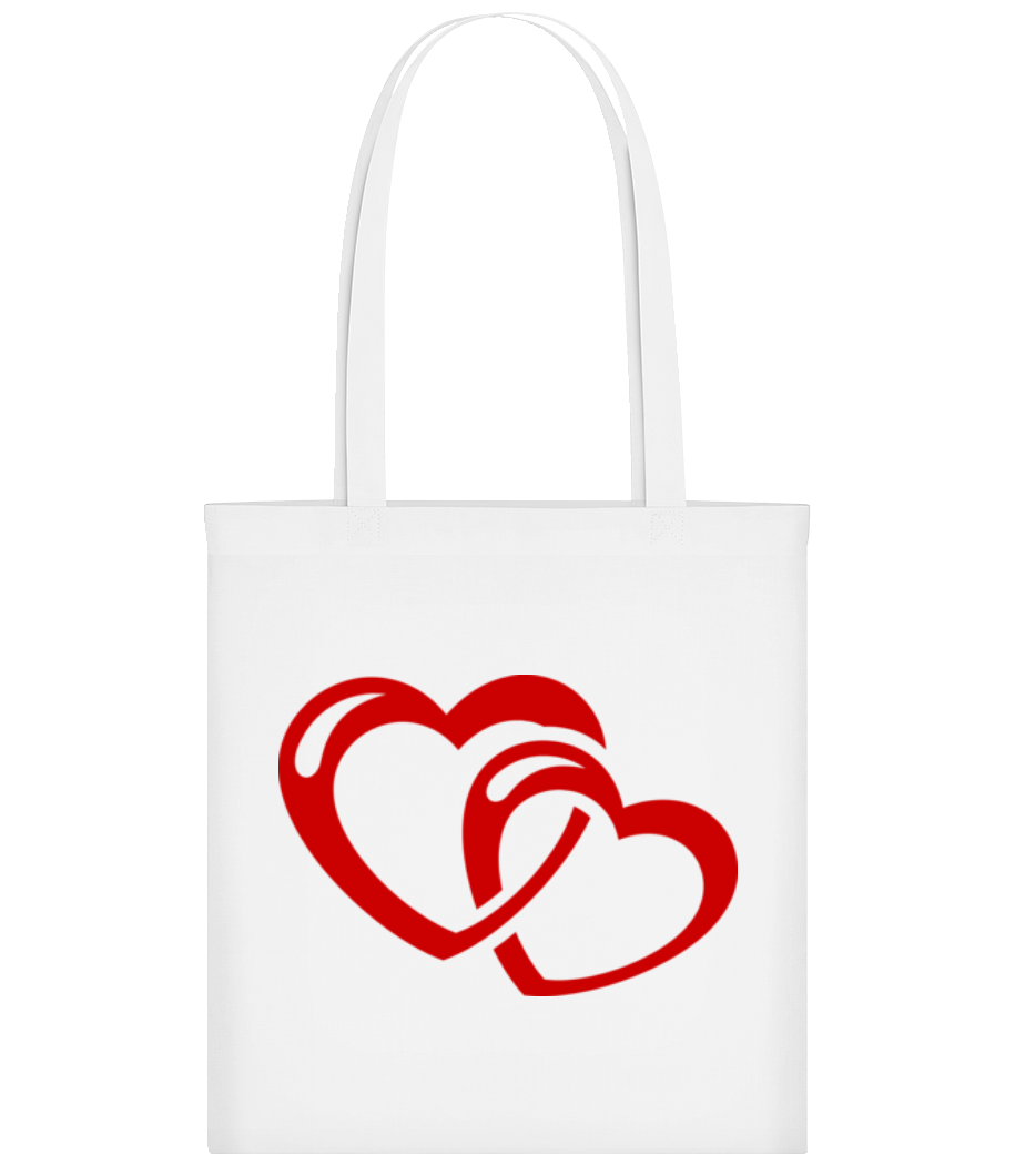 Aperçu: Hearts Icon Red - Tote Bag - Blanc - Devant