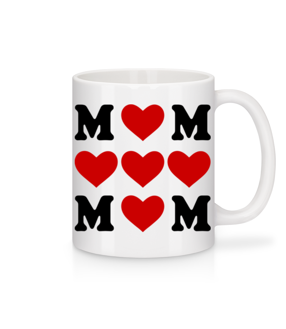 Amour Maman Cœur · Mug en céramique blanc