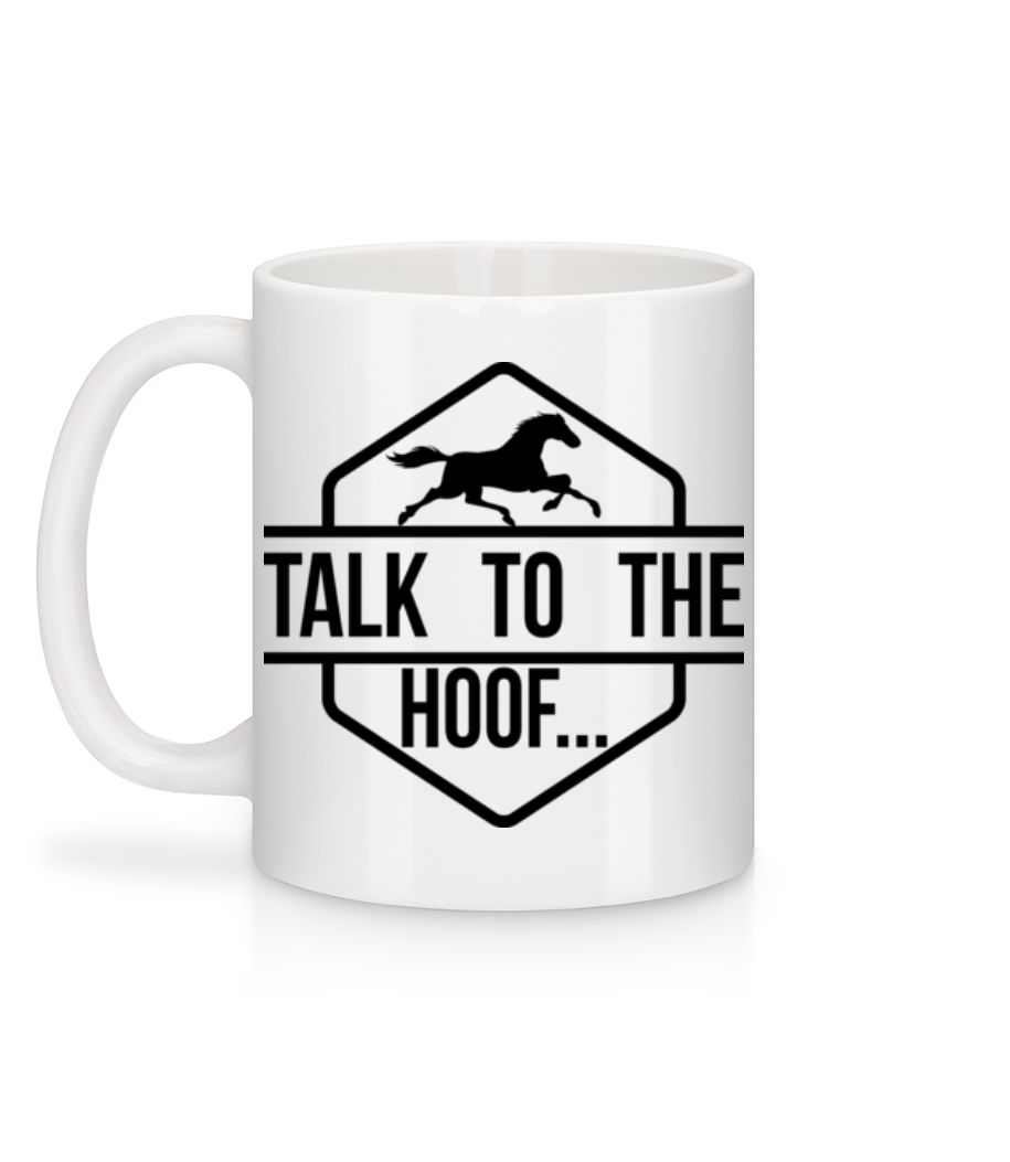 Aperçu: Talk To The Hoof - Mug en céramique blanc - Blanc - Derrière