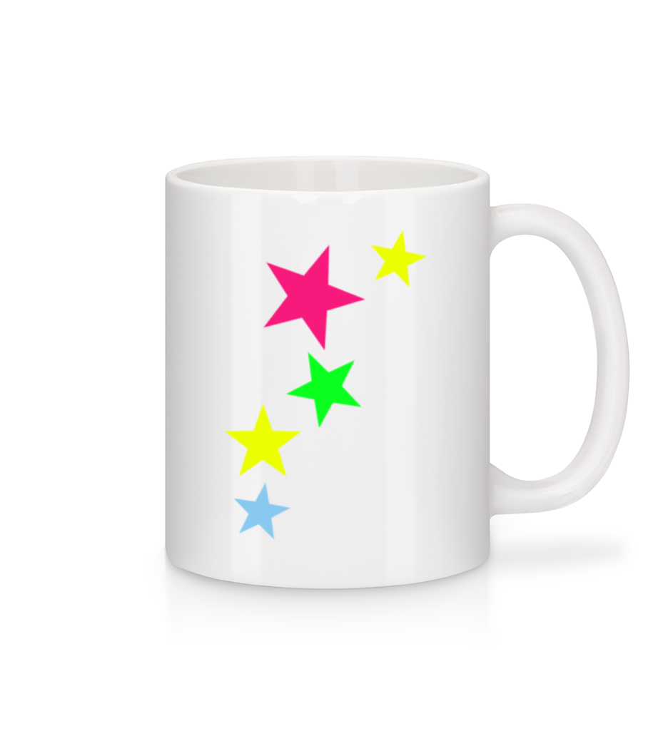 Étoiles De Couleurs · Mug en céramique blanc