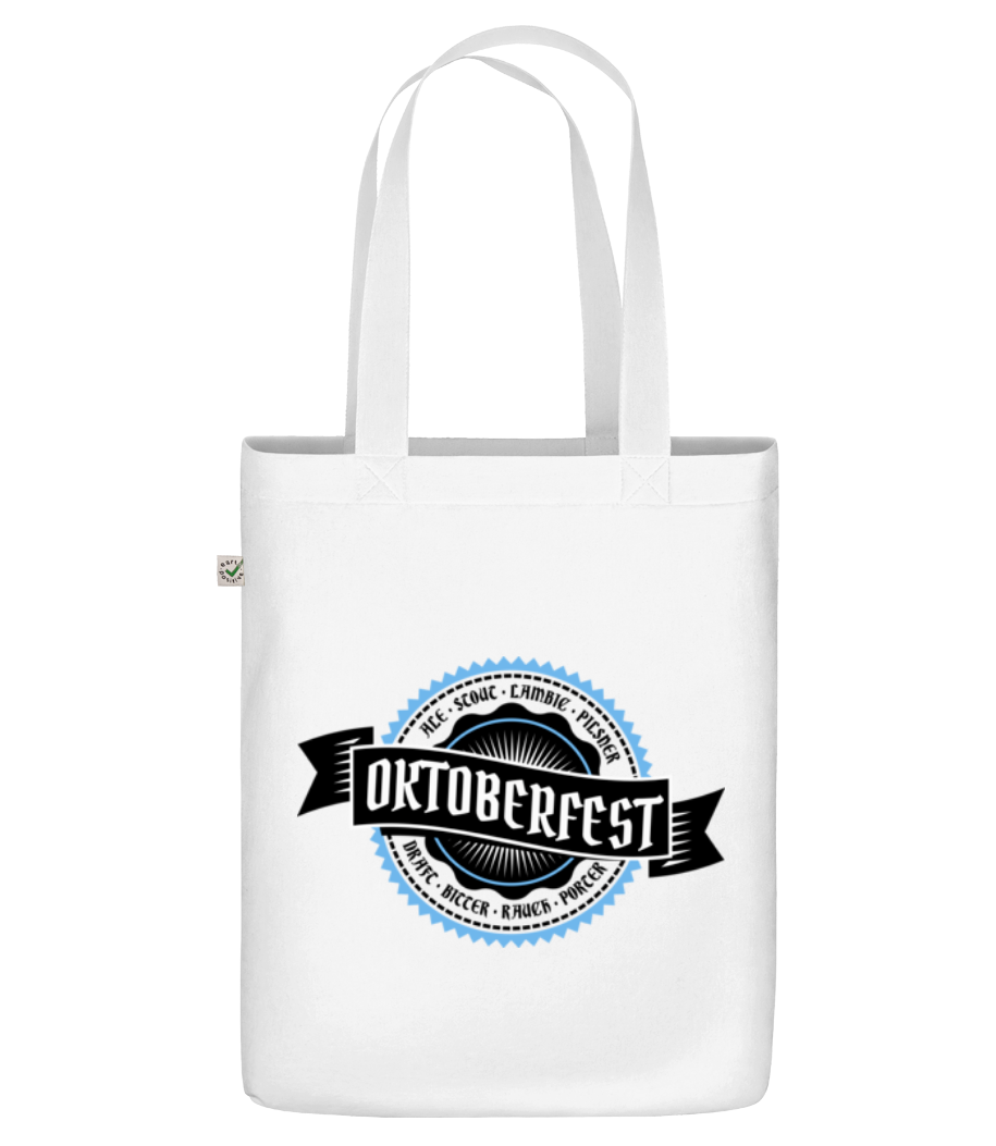 Aperçu: Oktoberfest Draft Bitter - Sac en toile bio - Blanc - Devant