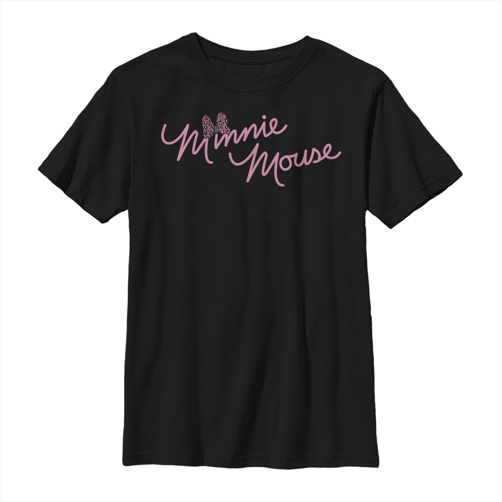 Disney Classics - Mickey Mouse - Minnie Mouse Cursive Bow - Enfant T-shirt