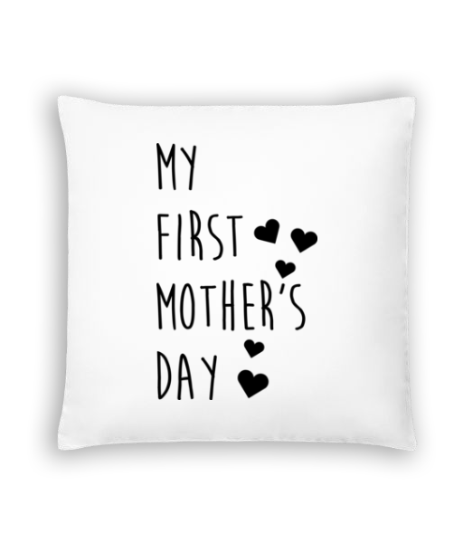 Aperçu: My First Mother's Day - Coussin - Blanc - Devant