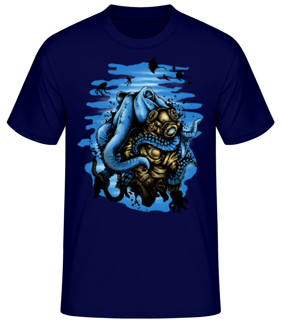 Plongeur Et Poulpe · T-shirt standard Homme