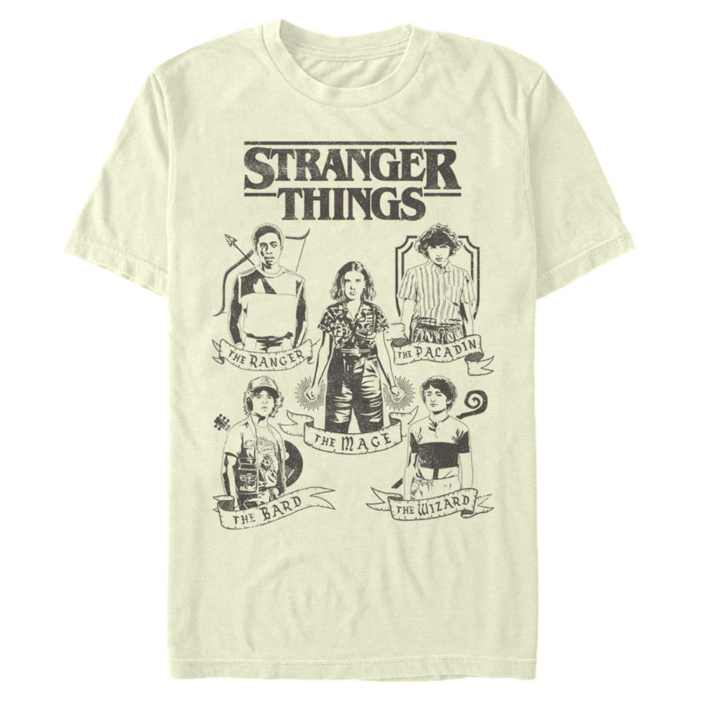 Netflix - Stranger Things - Gruppe DnD Classes - Männer T-Shirt