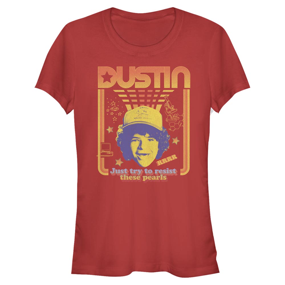Netflix - Stranger Things - Dustin Resist The Pearls - Femme T-shirt