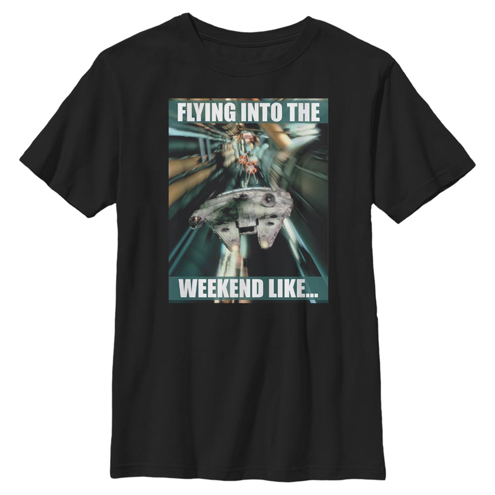 Star Wars - Faucon Milenium Flying Into The Weekend - Enfant T-shirt