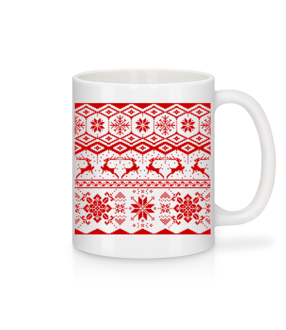 Motif De Noël · Mug en céramique blanc