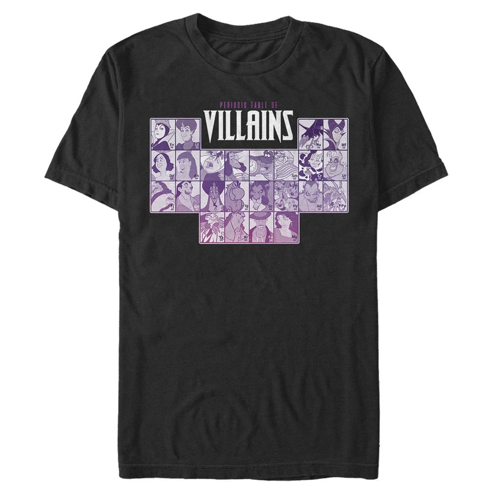 Disney - Les Méchants Disney - Photo de groupe Periodic Villains - Homme T-shirt