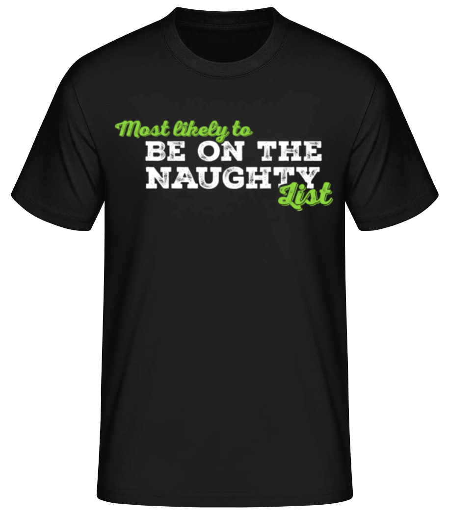 Aperçu: Likely To Be Naughty - T-shirt standard Homme - Noir - Devant