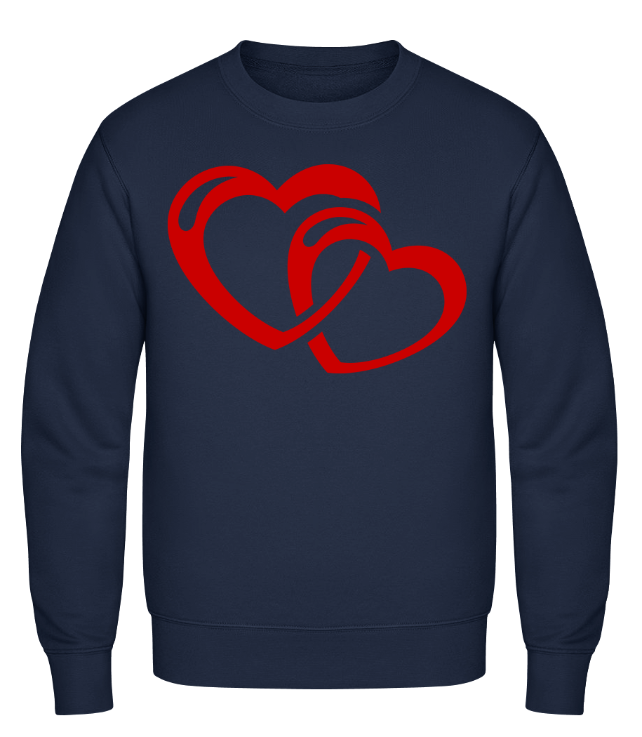 Hearts Icon Red · Sweatshirt Homme