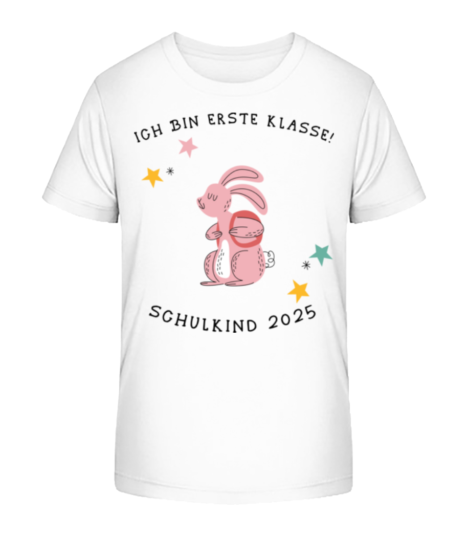 Schulkind 2025 Hase · Kinder Bio T-Shirt Stanley Stella 2.0