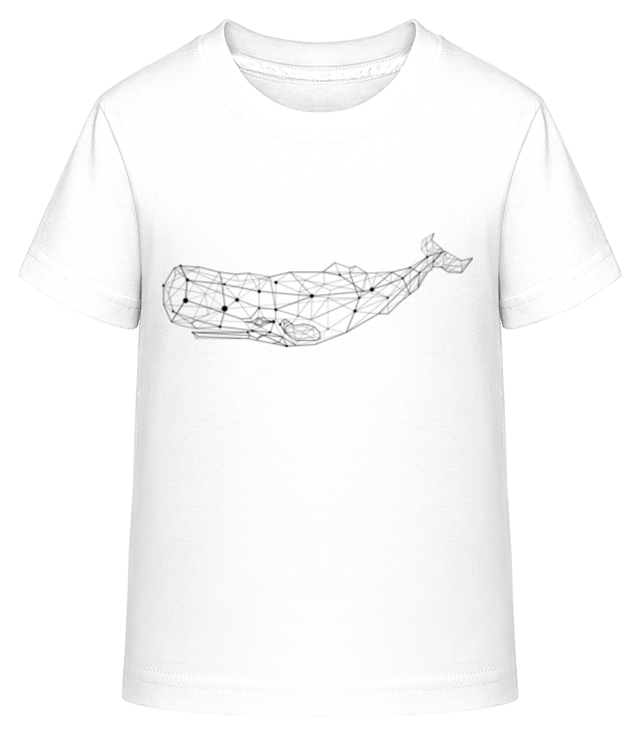 Aperçu: Polygon Baleine - T-shirt shirtinator Enfant - Blanc - Devant