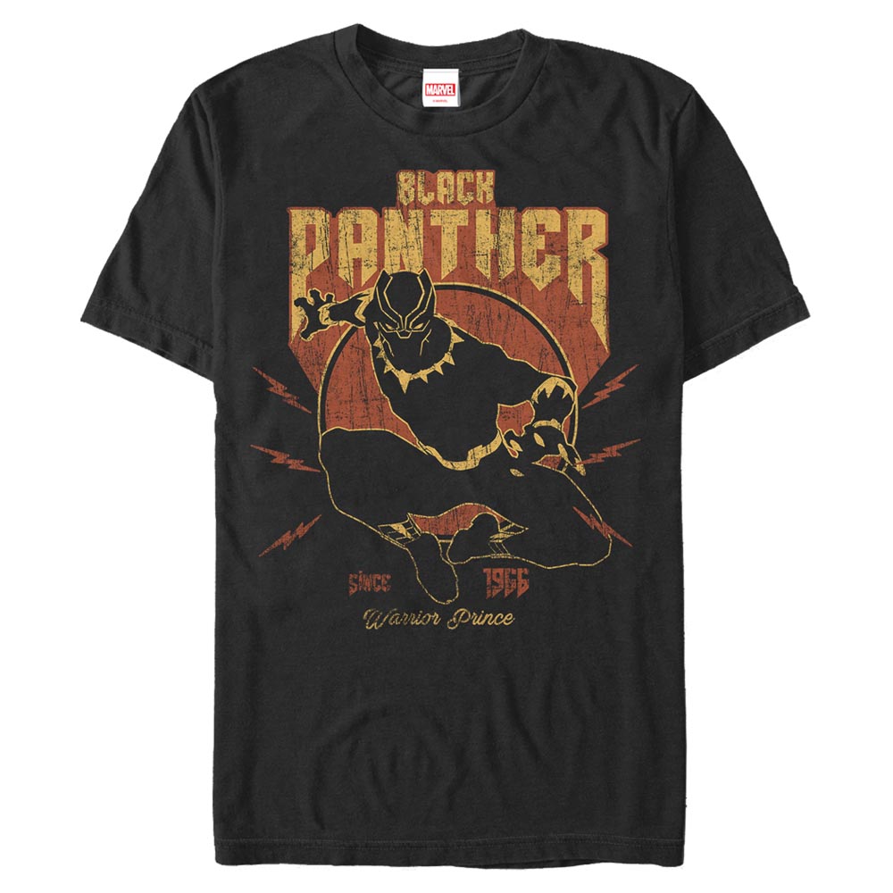 Marvel - Avengers - Black Panther Lighting Panther - Homme T-shirt